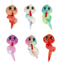 Змея 38см на веревке, полиэстер, 4 цвета 394-528