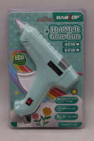 Пистолет клеевой электрический (40Вт) 17х14см диаметр 1,1см, мятный корпус 11571-24