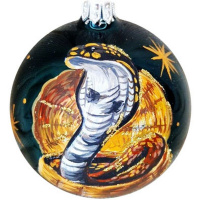 Шар 80мм "Змея в корзине" в подарочной упаковке КУ-80-244085