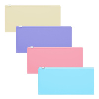 Папка на молнии 255х130мм "Fizzy Pastel, Travel" полипропилен, ассорти 50341