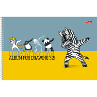 Альбом для рисования А4 32л "LOOK AT MY DAB" на спирали 5 дизайнов 32А4Всп/054748