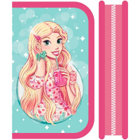 Пенал "Современная принцесса" 19х11,5х3,5см прямоуголный, одностворчатый, с откидной планкой ПО-04
