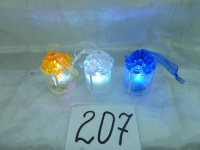 Сувенир "Подарок" 7см светящийся, пластик, 3 цвета Y207-13