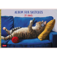 Альбом для рисования А4 30л "Узнай себя! Lucia Heffernan" на скобе 5 дизайнов 30А4В/074911