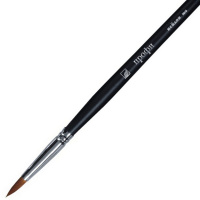 Кисть синтетика овальная №6 длинная ручка "Профи" 4607096501358