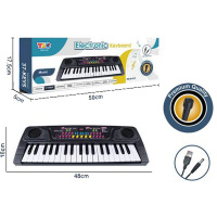 Синтезатор с микрофоном 48х16см 37 клавиш, пластик (свет, звук) 2331150/Q-331