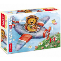 Пазлы 30 эл. "Мишка-пилот" 29х21см макси 30ПЗ4_23712/072663