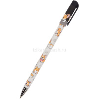 Ручка шариковая "HappyWrite. Друзья. Корги" 0,5мм синяя 20-0215/34