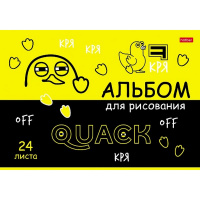 Альбом для рисования А4 24л "Мы-утята!" на скобе выборочный лак 5 дизайнов 079684