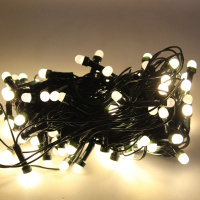 Эл/гирлянда 100 желтых диодов длина 9м, 8 режимов, шнур зеленый 2021-16