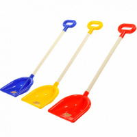 Лопатка детская 67,4см пластик, деревянная ручка 41975/УТМ01089388