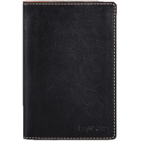 Обложка для паспорта 95х143мм черная, натуральная кожа, в подарочной коробке O.8.TXF.