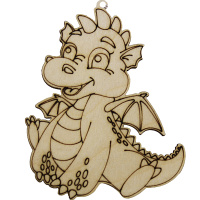 Подвеска "Дракончик" 9см фанера 3мм 880016