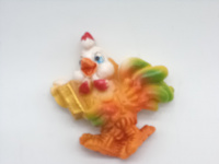 Магнит Петух с деньгами 4см смола Y3581-16