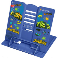 Подставка для книг металлическая "Street Racing" 21х19см синяя, в пакете 8063105