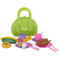 Набор "Завтрак путешественника" 22,5х9,5х25см в сумке, пластик (21 предмет) У571