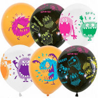 Шар воздушный 30см(12") Монстрики ассорти Y 6078119