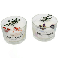 Свеча в подсвечнике ароматизированная 9х6см, 2 вида Y10537-24