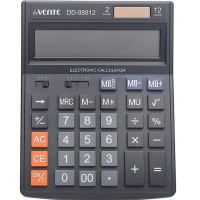 Калькулятор 12 разрядов 145х190х35мм черный DD-88812/4031332