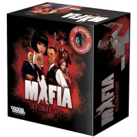 Игра настольная "Мафия. Вся семья в сборе 2 русское издание" 29х29см (10 масок, 51 карточка) 1048
