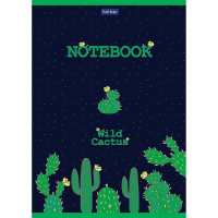 Тетрадь А5 48л в точку "Premium.Wild cactus" на скобе матовая ламинация 48Т5лA9_20715/060352