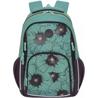 Рюкзак 29х42х20см, 590гр, 2 отделения, 3 кармана, бирюзовый/фиолетовый RD-143-1/2