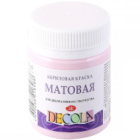 Краска акриловая 50мл сакура матовая Декола 14328370