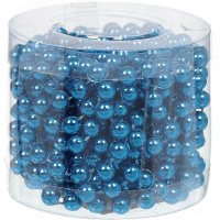 Бусы 5м d-7мм, синие Y10447-24