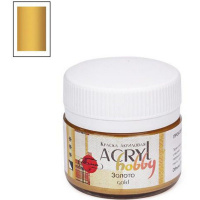 Краска акриловая 20мл "Акрил-Хобби" золото 0303122