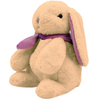 Кролик 21см персик/фиолетовый AT365316