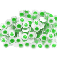 Декоративные элементы глазки подвижные д.7мм, 100шт зеленые Y4331-16 Декоративные элементы глазки подвижные д.7мм, 100шт зеленые Y4331-16