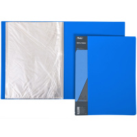 Папка 40 вкладышей "Standard" А4 пластик 0,60мм синяя 40AV4_00109/038466