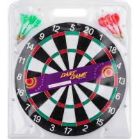 Дартс игольчатый d=36см, черный (6 дротиков) XJ2443