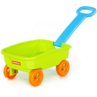 Тележка №3 36х24,5х17см с ручкой 34см пластик, 2 цвета 76786