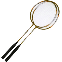 Ракетки для бадминтона 63см, оранжевые, в чехле 2039-6