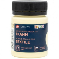 Краска акриловая по ткани 50мл лимонный щербет Декола 4128269