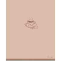 Тетрадь А5 48л клетка "Лаконично" на скобе ламинация Soft-touch 5 дизайнов 090520