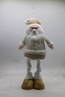 Сувенир "Дед Мороз, Снеговик" h-30/55см на телескопических ногах Y9881-24