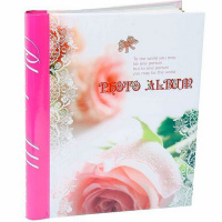 Фотоальбом магнитный 20 листов 20х17см "Цветы" 25х19х2,5см XC2385