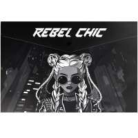 Папка-конверт на кнопке "Девушка с косами" A4 полипропилен, 0,15мм 69302