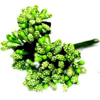 Цветок декоративный Ландыш 2см зеленый 12шт/уп. Y3916-16