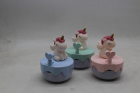 Светильник "Единорог" 9х8см пластик, 3 цвета, USB YD5735