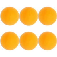 Набор шаров для настольного тенниса 6шт. пластик, в блистере (желтый) Y11625-24