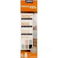 Краски по фарфору и керамике под обжиг 6 цветов 20мл матовые №3 Porcelaine 150 "Открытие" 756473