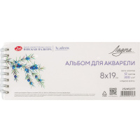 Альбом д/акварели 8х19см 12л 300г/м2 100% хлопок среднее зерно на спирали 252452377 Альбом д/акварели 8х19см 12л 300г/м2 100% хлопок среднее зерно на спирали 252452377