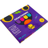 Пластилин 36 цветов 720гр. "Играй" со стеком, картон LPMC-0136