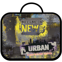 Папка с ручками 33,5х26х6см "Встреча в NY" ткань ПШ-11