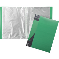 Папка 80 вкладышей "Standard" А4 пластик 0,80мм зеленая 80AV4_00107/039799
