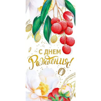 Конверт для денег "С Днем рождения!" 168х84мм 075.257