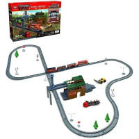 Железная дорога Локомотив + 4 вагона, 59х7х40,5см, длина пути 450см (свет, звук) 2083/YS269681